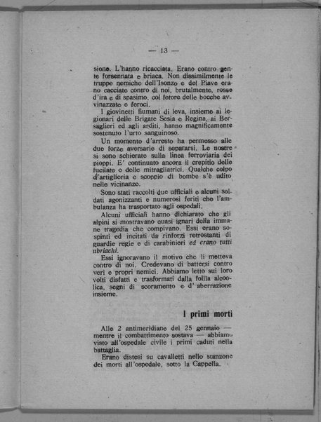 L'assasinio di Fiume. Narrazione documentata delle giornate sanguinose del Natale fiumano